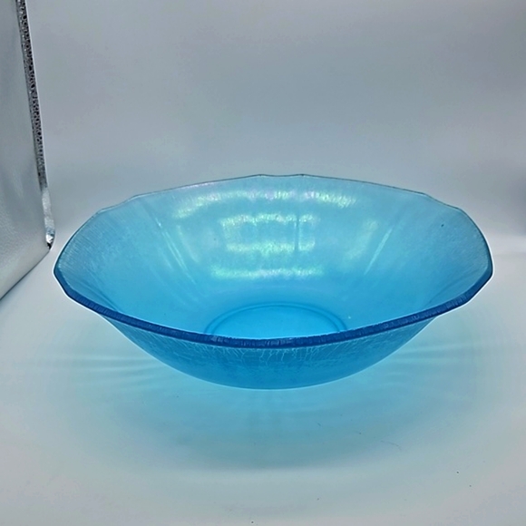 Blue Glass Console Bowl 10" diameter - Picture 11 of 11